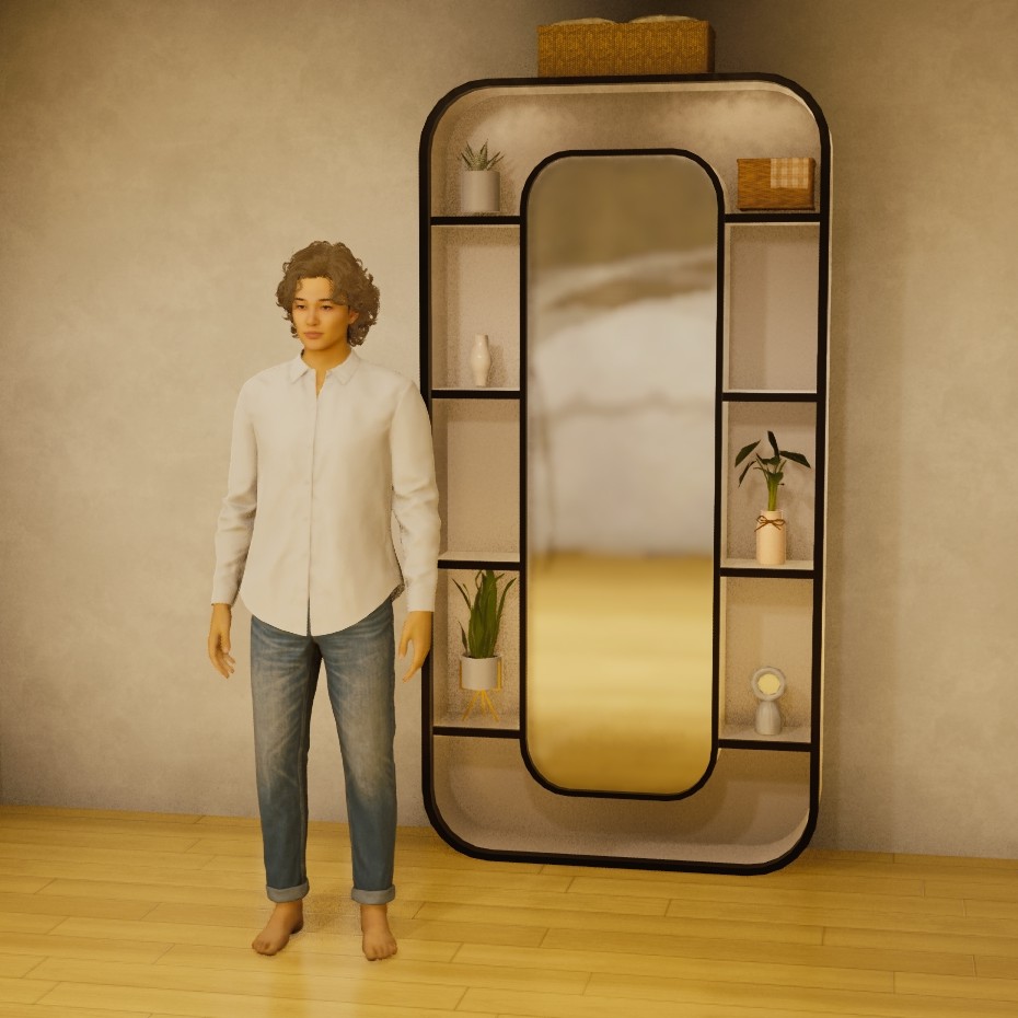 Mirrored Shelf